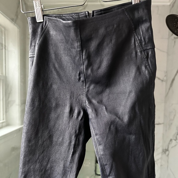 Veronica Beard Lamb Leather Pants - Picture 2 of 5